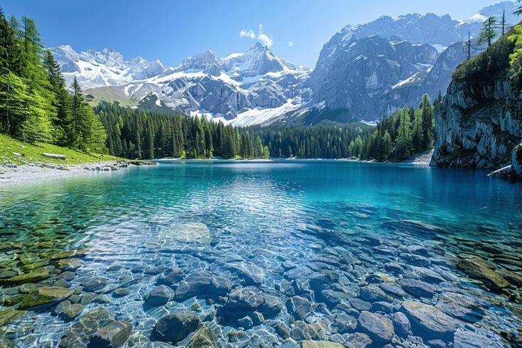 Montagnes au lever du soleil